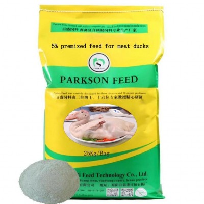 5% de alimento pré-mixado para pato de carne, alimento de pato de carne.